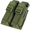 Condor Molle Tactical PALS Double Flash Bang Pouch Magazine Mag Flap Buckle-OD GREEN