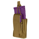 Condor Molle Tactical Single Kangaroo Magazine Mag Pouch Gen II Bungee Open Top - Coyote