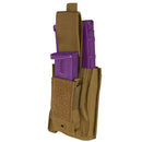 Condor Molle Tactical Single Kangaroo Magazine Mag Pouch Gen II Bungee Open Top - Coyote