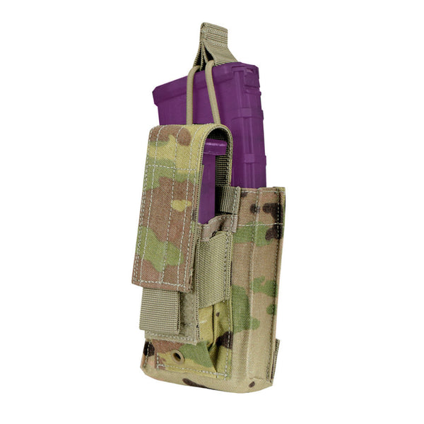 Condor Molle Tactical Single Kangaroo Magazine Mag Pouch Gen II Bungee Open Top - Scorpion