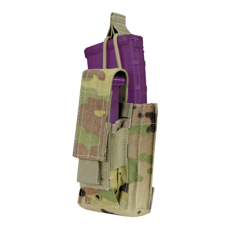 Condor Molle Tactical Single Kangaroo Magazine Mag Pouch Gen II Bungee Open Top - Scorpion