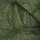 OD GREEN 86''L x 58''W G.I Style Poncho Liner Blanket Sleeping Bag Liner Rip-Stop Nylon w- Pouch