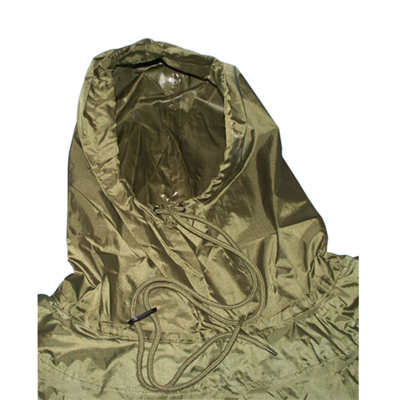 OD GREEN Military USMC G.I Style All Weather Poncho Raincoat Ripstop Nylon
