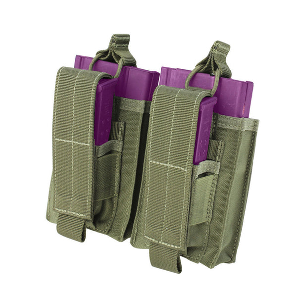 Condor OD Green Molle Tactical Double Pistol Kangaroo Magazine Mag Pouch
