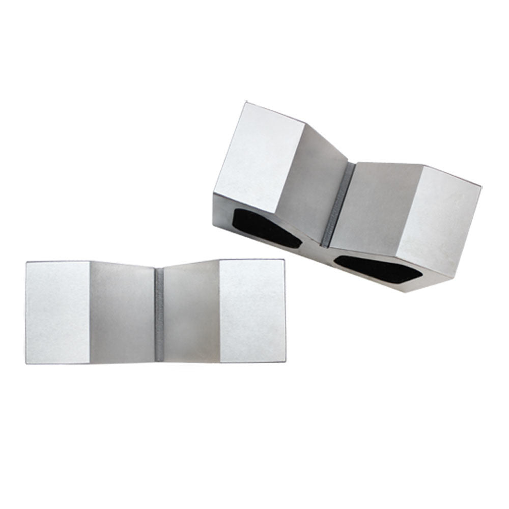 Pair 2'' x 3/4'' x 1-1/4'' Cast Iron V-Blocks V Block Ground Set