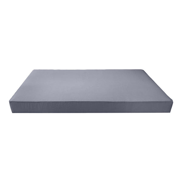 Piped Trim 6" Crib Size 52x28x6 Outdoor Daybed Mattress Fitted Sheet Slip Cover Only -AD001