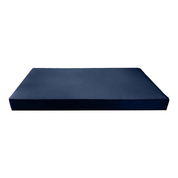 Piped Trim 6" Crib Size 52x28x6 Outdoor Daybed Mattress Fitted Sheet Slip Cover Only -AD101