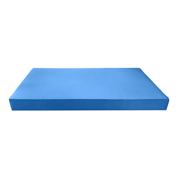 Piped Trim 6" Crib Size 52x28x6 Outdoor Daybed Mattress Fitted Sheet Slip Cover Only -AD102