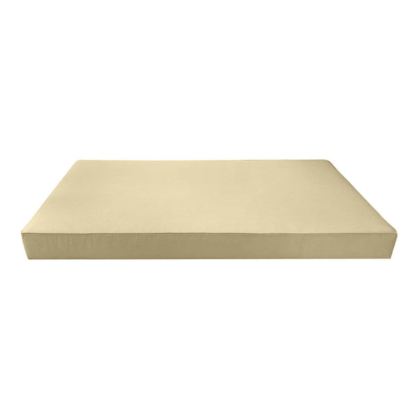 Piped Trim 6" Crib Size 52x28x6 Outdoor Daybed Mattress Fitted Sheet Slip Cover Only -AD103