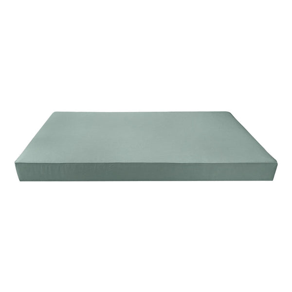 Piped Trim 6" Twin Size 75x39x6 Outdoor Daybed Mattress Fitted Sheet Slip Cover Only -AD002