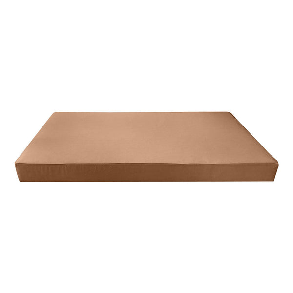 Piped Trim 6" Twin Size 75x39x6 Outdoor Daybed Mattress Fitted Sheet Slip Cover Only -AD104