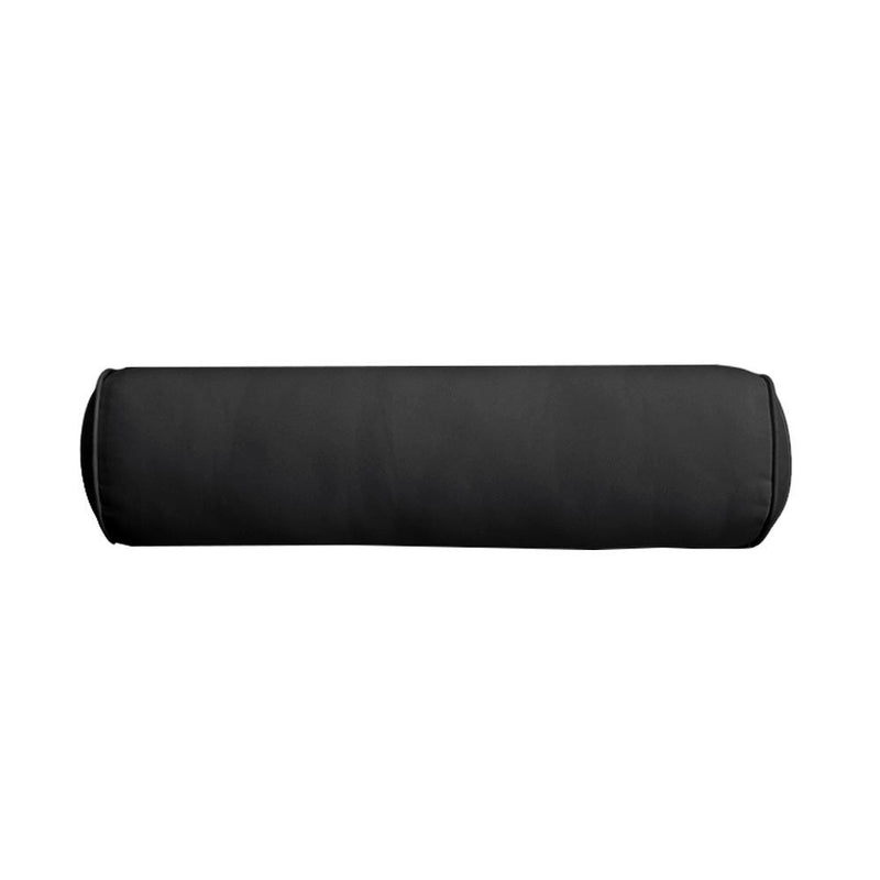 Pipe Trim Large 26x6 Outdoor Bolster Pillow Cushion Insert Slip Cover AD109