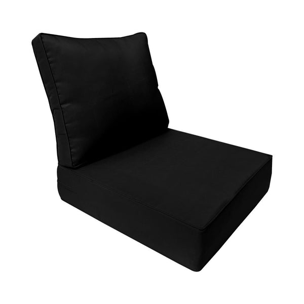 Pipe Trim Small 23x24x6 Deep Seat Back Cushion Slip Cover Set AD109