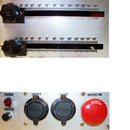 Electric rebar bending tool with foot switches and industrial metal frame