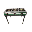 Portable 3 Triple Burners Stove Range Propane Gas Stove w- Stand Combo