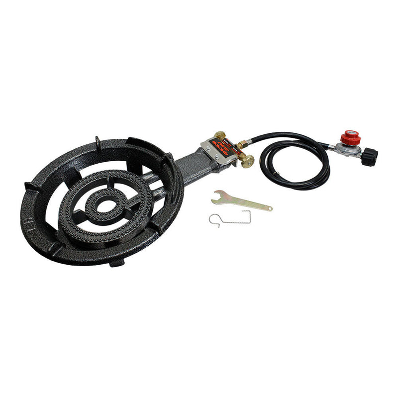 Portable Propane Super Gas Stove Burner Heavy Duty Cast Iron 13'' Outdoor Use Camping Cooker