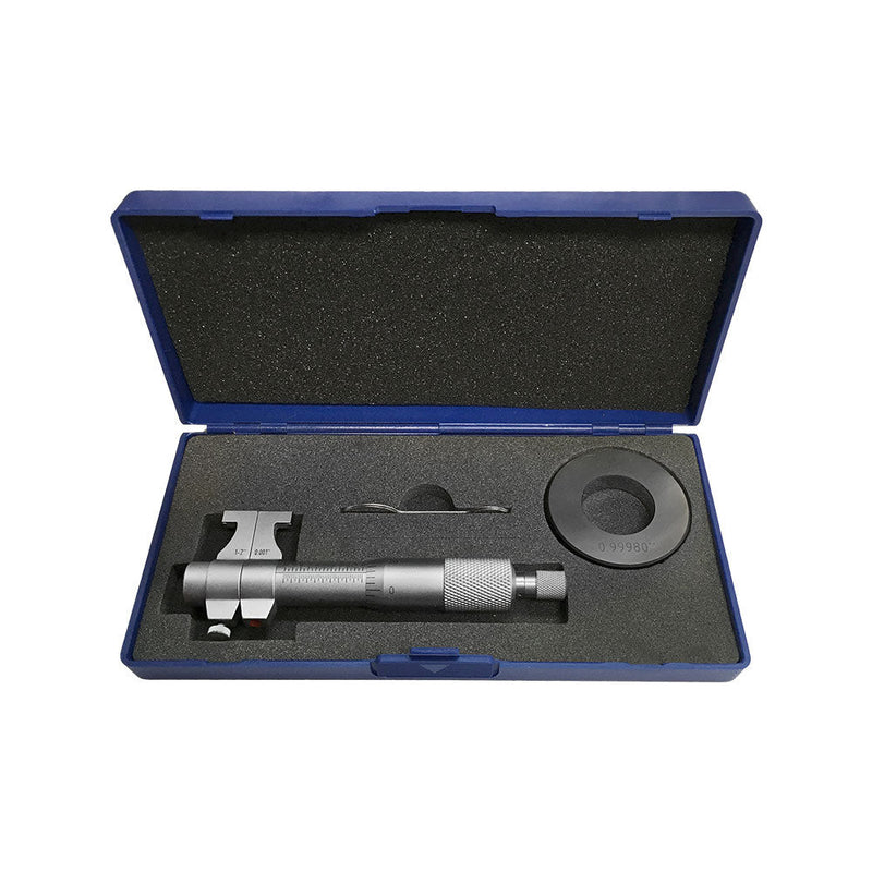 Precision 1'' - 2'' Inside Micrometer Set 0.001'' Graduation Carbide Machinist Tool