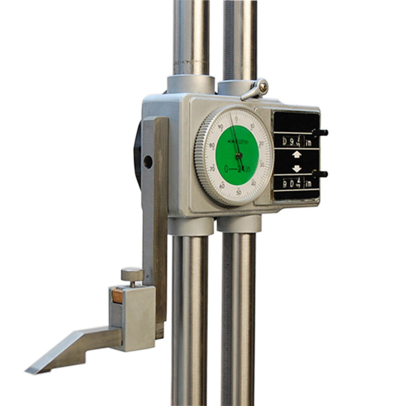 Precision Double Beam 24'' Dial Height Gage Carbide .001'' Digital Height Gauge