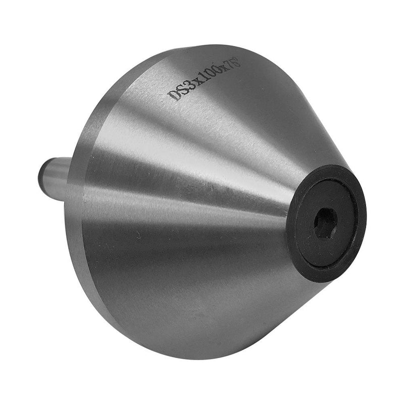 Precision MT3 Bull Nose Live Center 75 Degree 0.0006'' TIR Morse Taper
