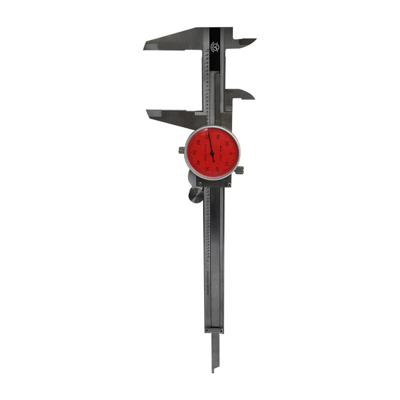 RED Face 0-6'' stainless Steel 4 Way Dial Caliper Shock Proof 0.001'' Graduation
