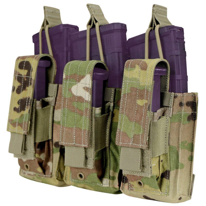 Condor Scorpion 5.56-.223 Molle Pals Tactical Open Top Triple Kangaroo Pouch Magazine Mag Pouch GENII