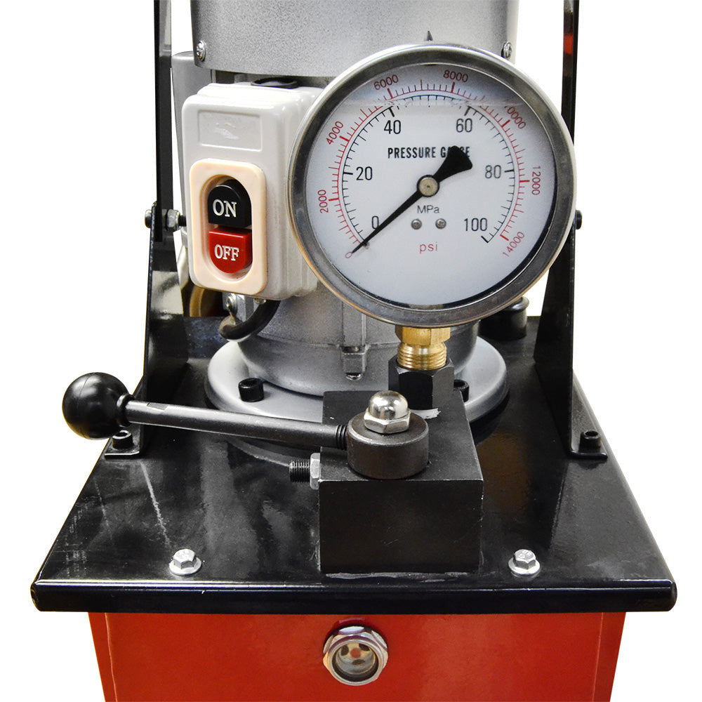 Single Acting 10,000 PSI Hydraulic Pump 8L Oil 110V Electric 1720RPM 5L Flow