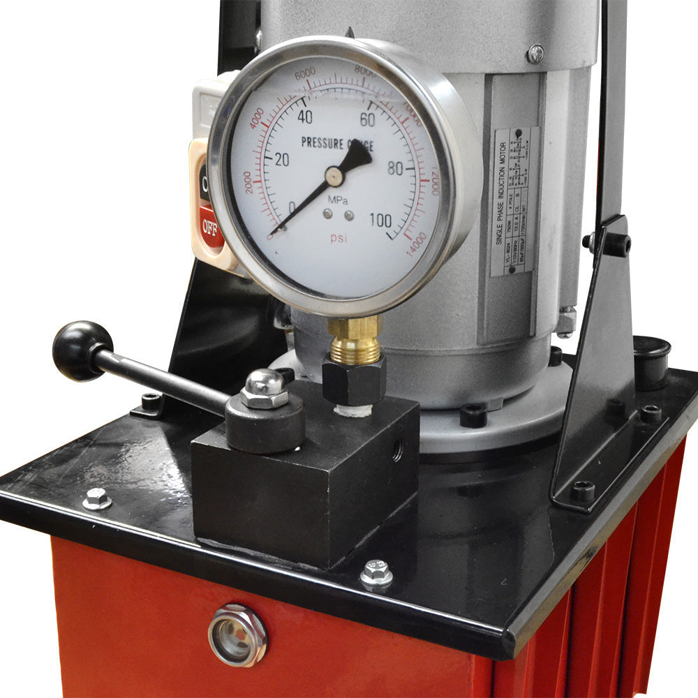 Single Acting 10,000 PSI Hydraulic Pump 8L Oil 110V Electric 1720RPM 5L Flow