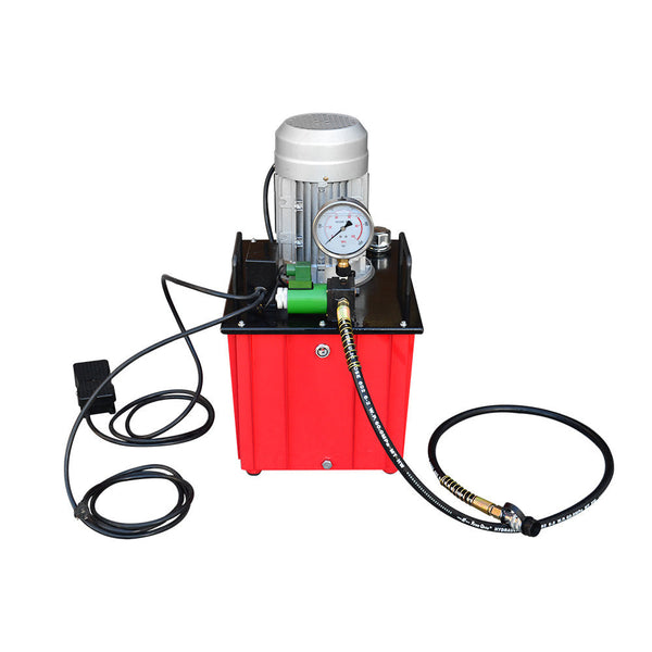 Single Acting 10,000 PSI Hydraulic Pump Solenoid Valve 9.5 Gallon 110V Electric Foot Pedal