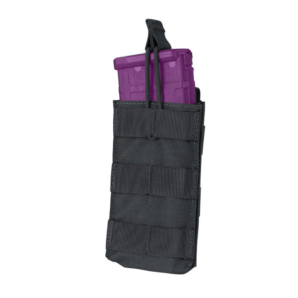 Condor Single Modular MOLLE Open Top Pull Cord 5.56 Mag Pouch - Black