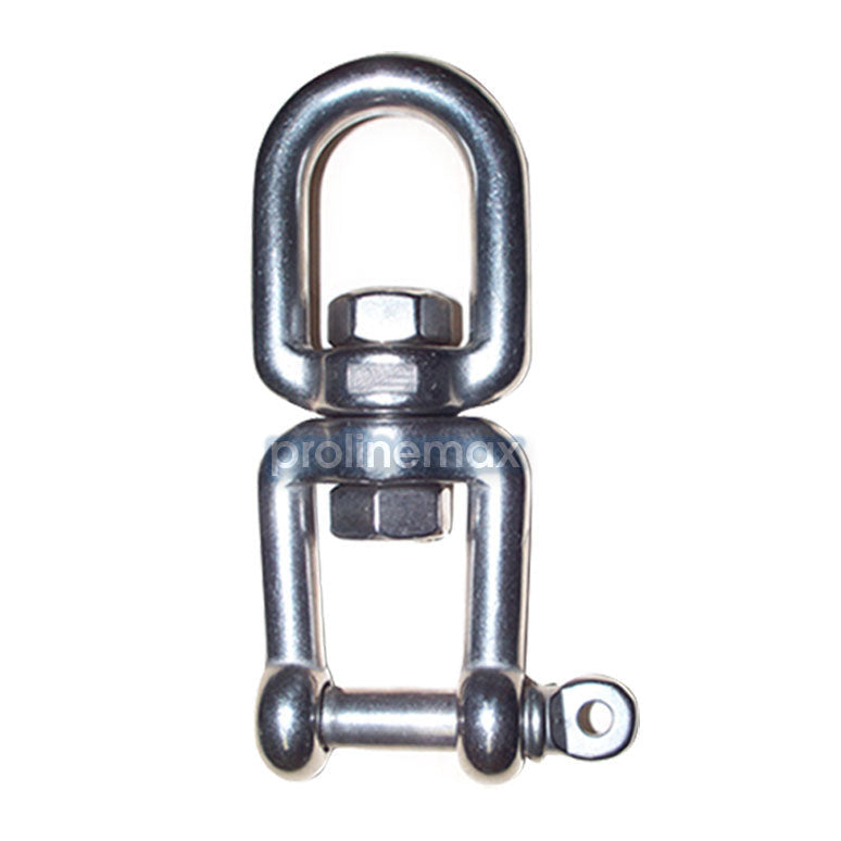 Stainless Steel 1/4" JAW EYE Swivel Marine Mooring SS-316 - 600 lbs