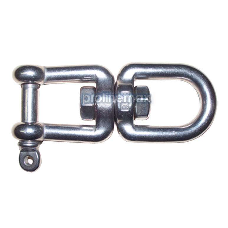 Stainless Steel 1/4" JAW EYE Swivel Marine Mooring SS-316 - 600 lbs