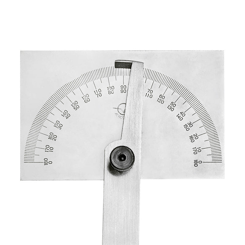 Stainless Steel 180 Degree Square Head Protractor