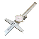 Stainless Steel 6"/150mm Inch Metric Dual Reading Dial Caliper Ruler Mechanical Tool