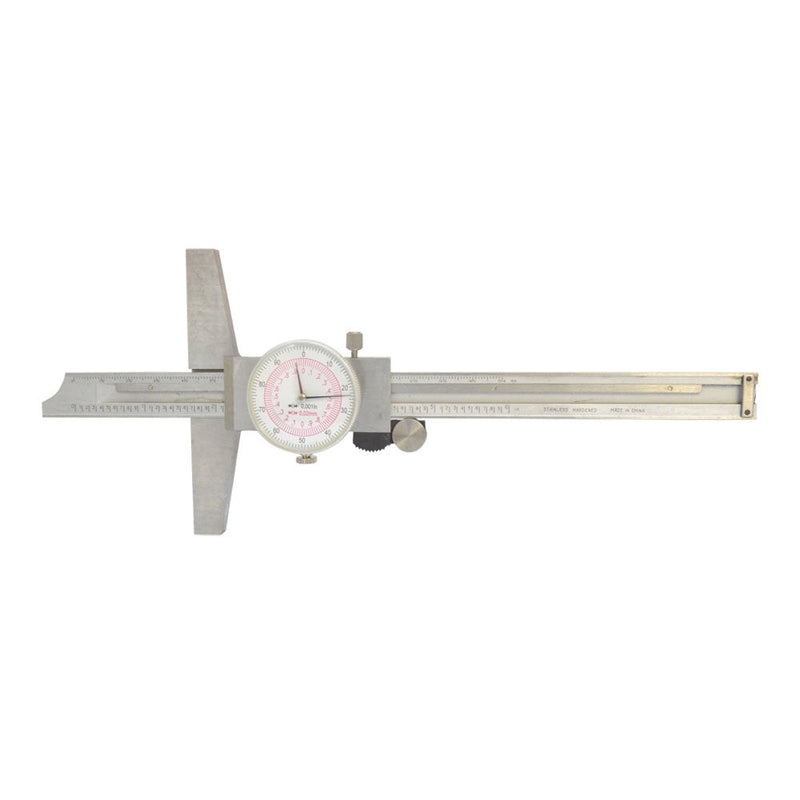 Stainless Steel 6"/150mm Inch Metric Dual Reading Dial Caliper Ruler Mechanical Tool