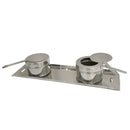 Stainless Steel 8QT Chafer Chafing Dish Full Size Buffet Trays + 2 1/2 Size Dish Pans Inserts