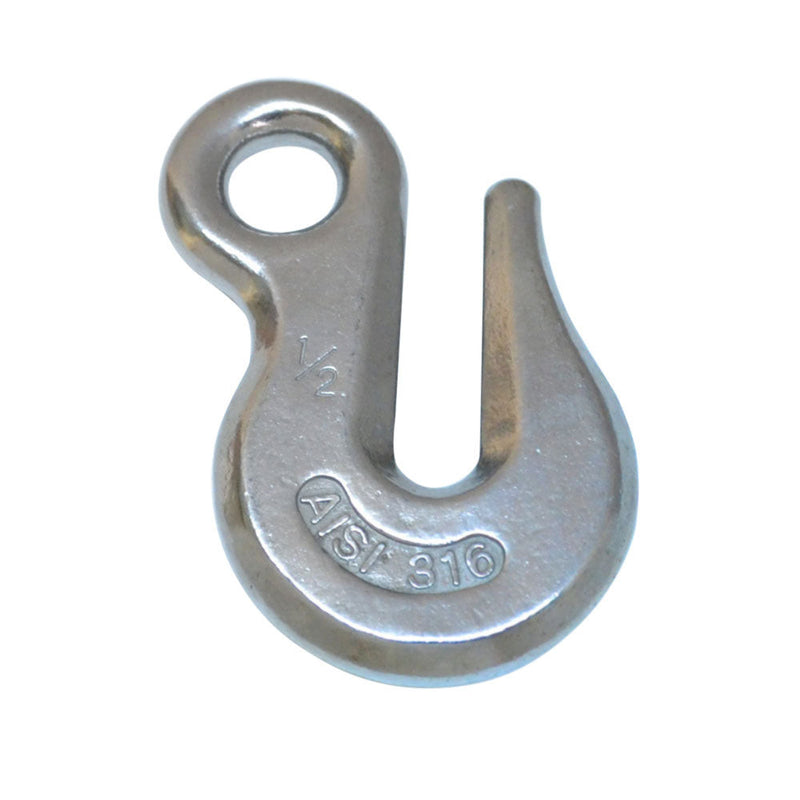 Stainless Steel Marine Boat 1/2" Precision Cast Eye Grab Hook Chain Anchor T316