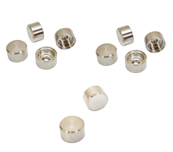 Stainless Steel T316 Cable Railing RH 1/4"-20 Thread Flat Dome Cap Nut Marine Boat