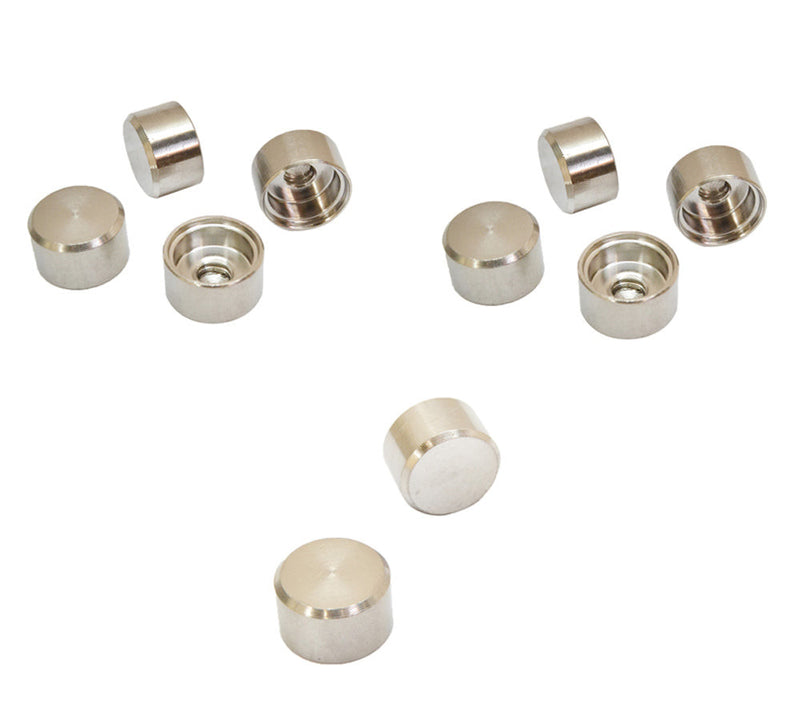 Stainless Steel T316 Cable Railing RH 1/4"-20 Thread Flat Dome Cap Nut Marine Boat
