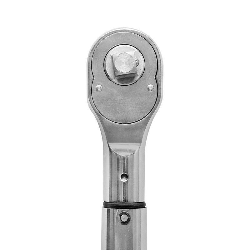 Steel Chrome Preset Torque Wrench Squared Ratchet Head 1/2" Drive 50 Ft-Lbs Audible Click