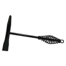 Straight welding chipping hammer with spring shock absorb handle and chisel tip.