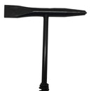 Welding slag removal chipping hammer featuring pointed and flat ends.