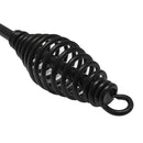 Metal welding hammer tool with coil spring handle and vertical straight head design.Straight welding chipping hammer with spring shock absorb handle and chisel tip.