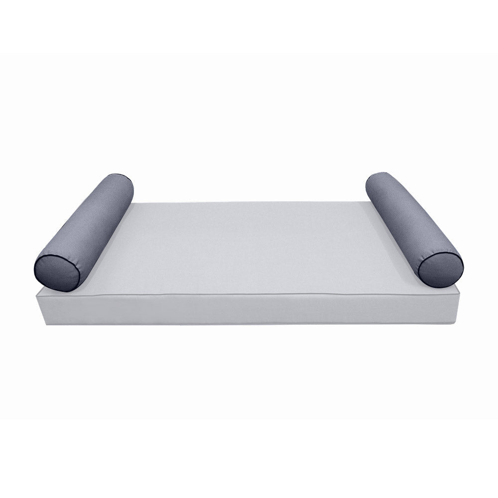 STYLE 5 pillow and bolster cushion set for daybeds, porch swings, or beds – indoor and outdoor use with durable knife-edge design. — cover only