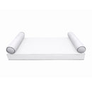 STYLE 5 pillow and bolster cushion set for daybeds, porch swings, or beds – indoor and outdoor use with durable knife-edge design. — cover only