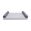 STYLE 5 pillow and bolster cushion set for daybeds, porch swings, or beds – indoor and outdoor use with durable knife-edge design. — cover only