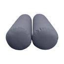 Pillow and bolster cushions displayed on an outdoor porch swing for a cozy, elegant setting