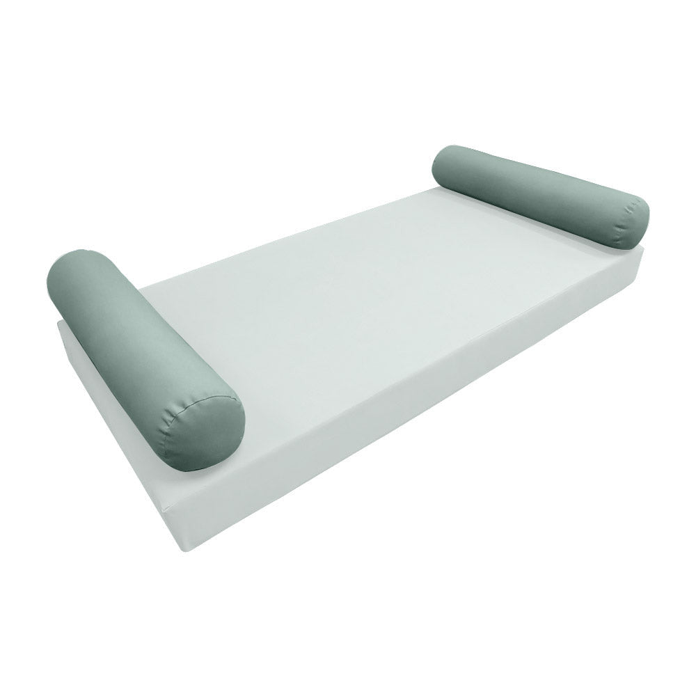 Modern outdoor daybed cushion set with two bolsters and two pillows, ideal for patio, porch, or indoor lounge spaces. — cover only