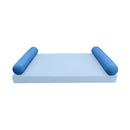 STYLE 5 pillow and bolster cushion set for daybeds, porch swings, or beds – indoor and outdoor use with durable knife-edge design. — cover only