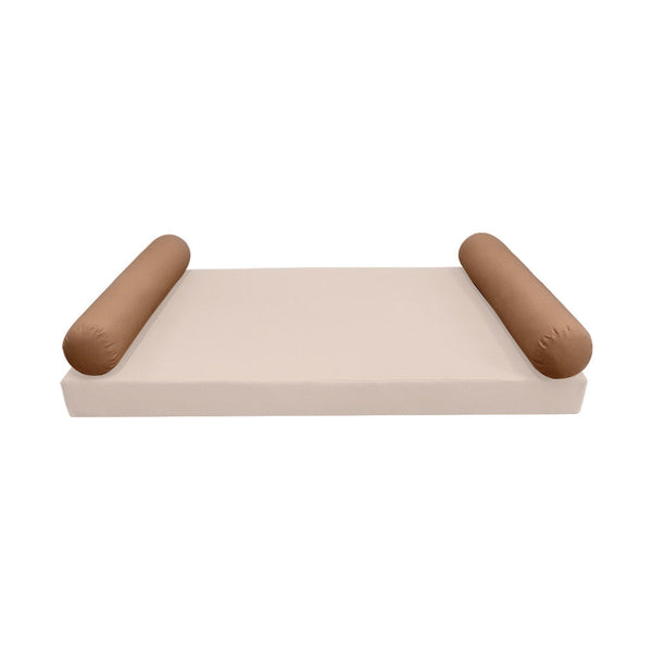 STYLE 5 Bolster Pillow for Outdoor Indoor Daybed Porch Swing Bed Crib Size Knife Edge AD104 | COVERS ONLY |