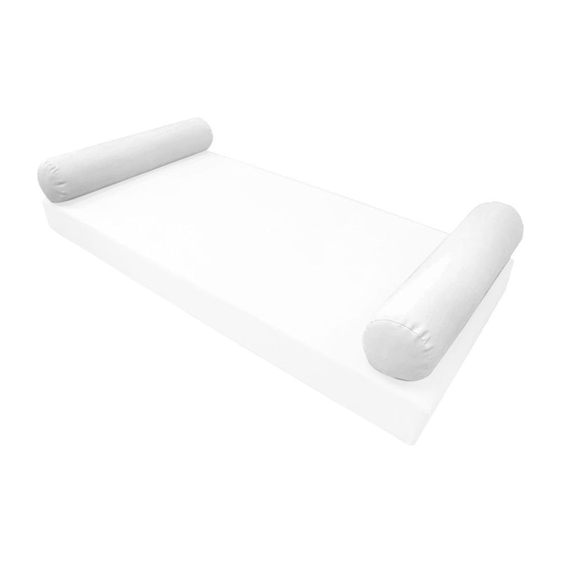 STYLE 5 Bolster Pillow for Outdoor Indoor Daybed Porch Swing Bed Crib Size Knife Edge AD106 | COVERS ONLY |